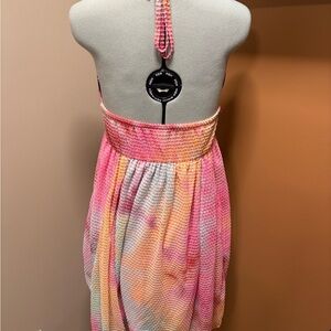 Wild Fable Pink and Orange Kids Halter Dress